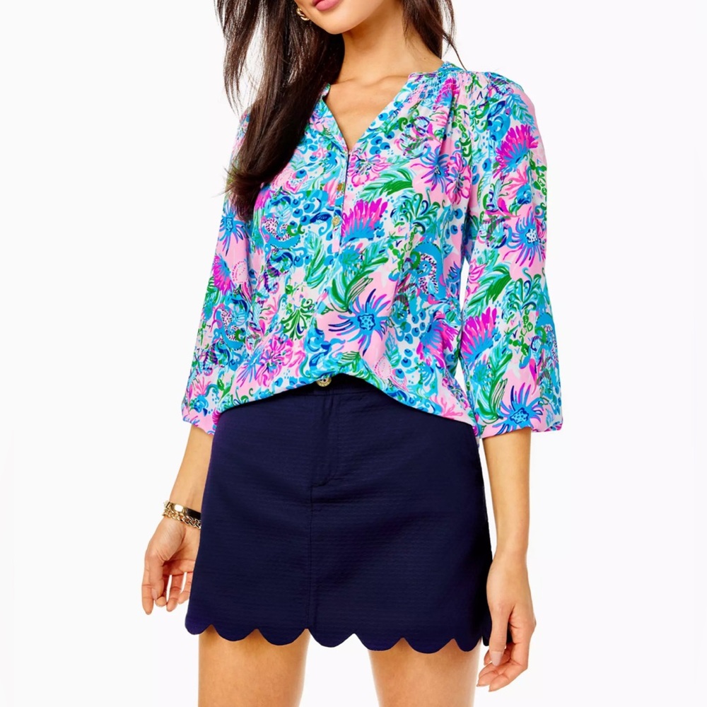 Lilly Pulitizer Navy Collette Skort - Size 8
